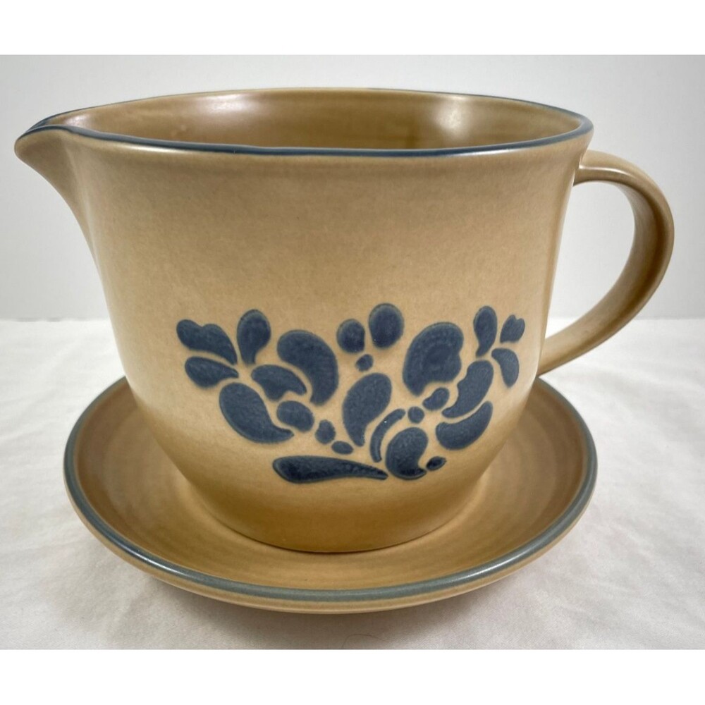Pfaltzgraff Folk Art Batter Mixing Bowl 6"D With Underplate 7"D